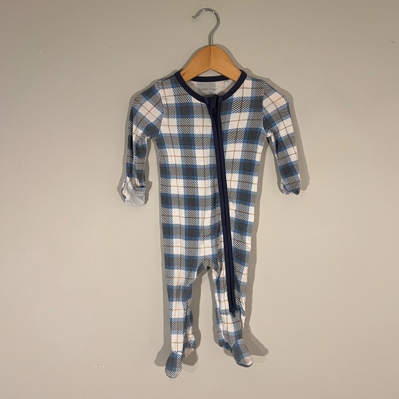Bamboo Plaid Angel‎ Dear Footie zara H&M - Picture 1 of 3